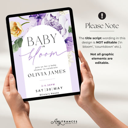 Baby Shower Digital Invitation