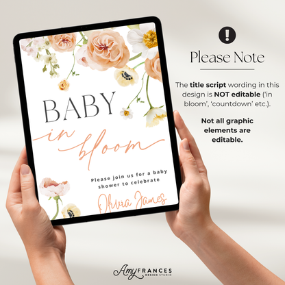 Baby Shower Digital Invitation
