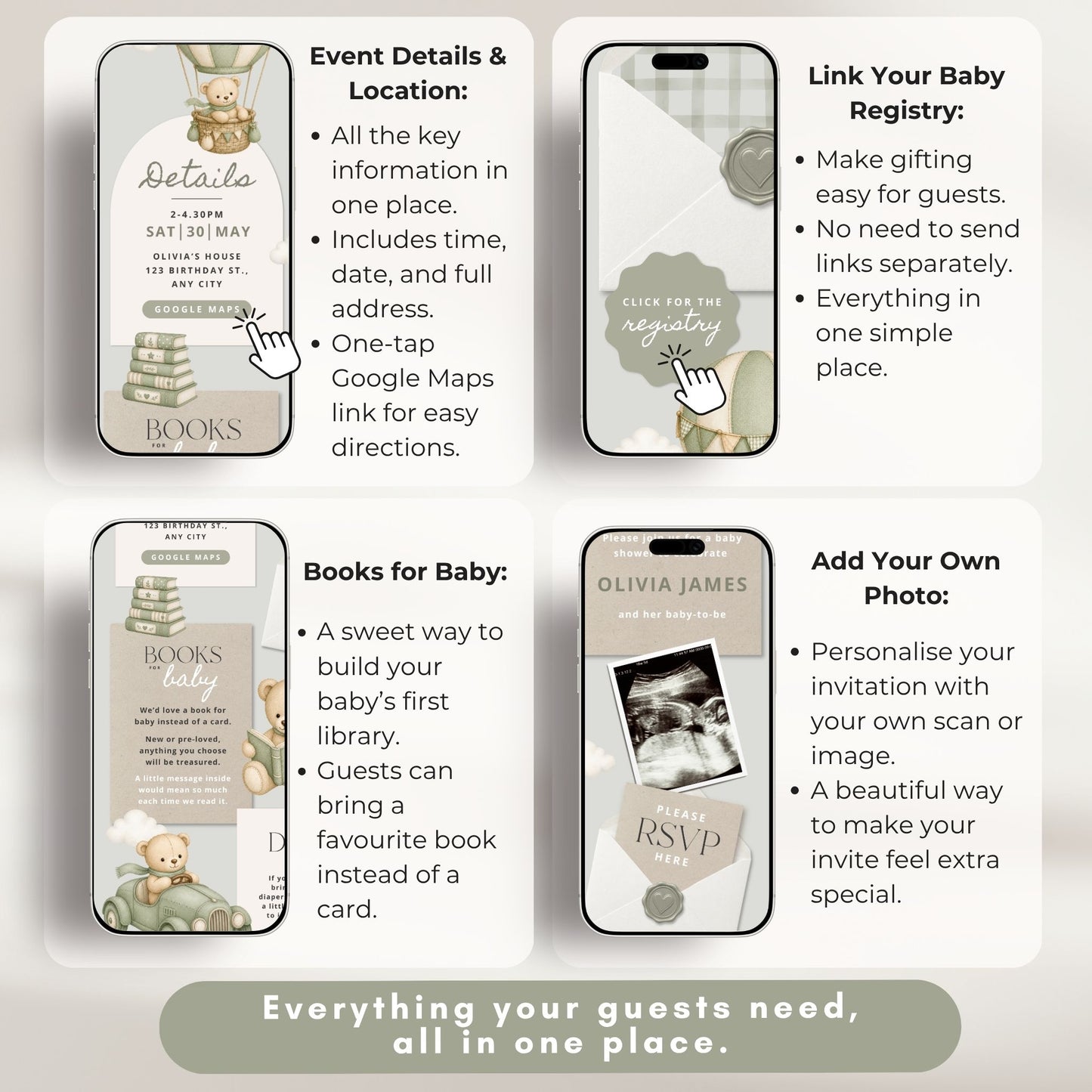 Baby Shower Digital Invitation