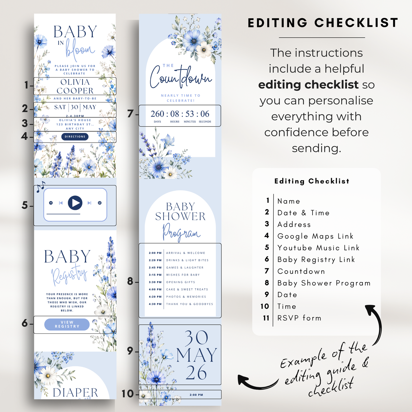 Baby Shower Digital Invitation