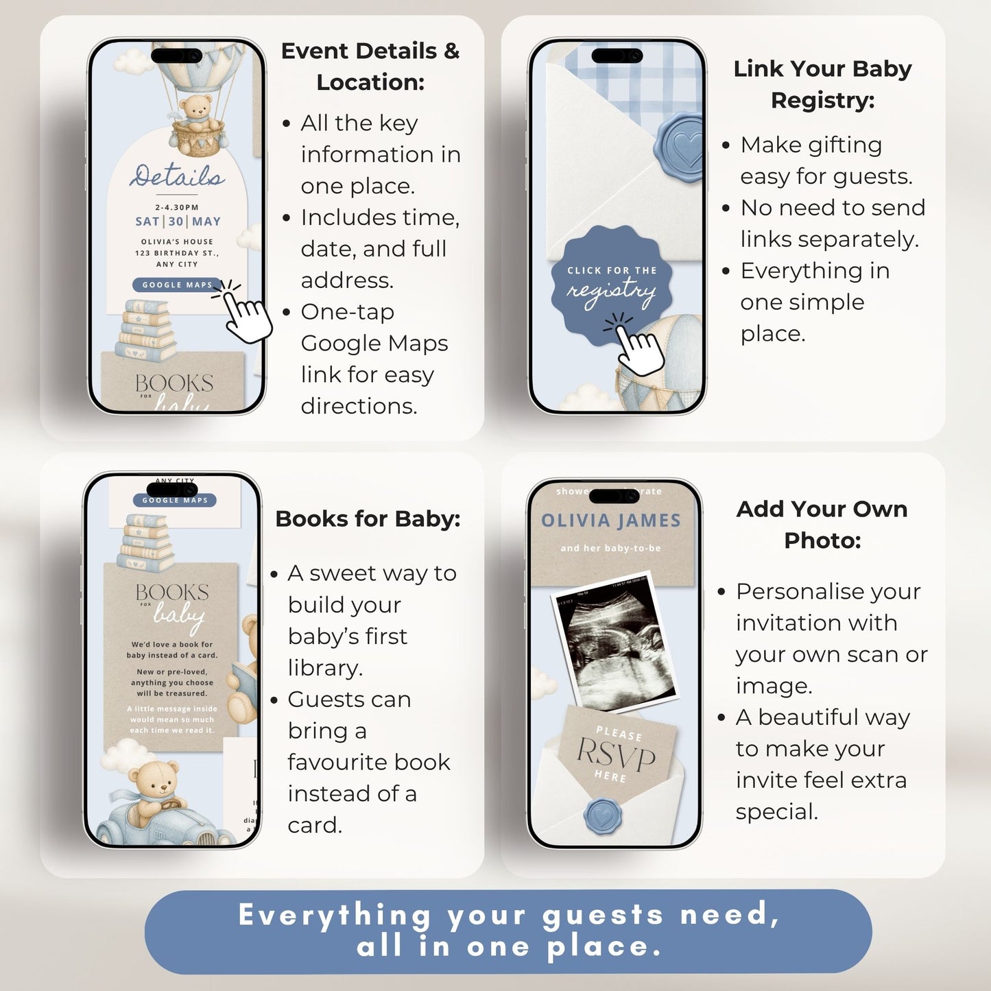 Baby Shower Digital Invitation