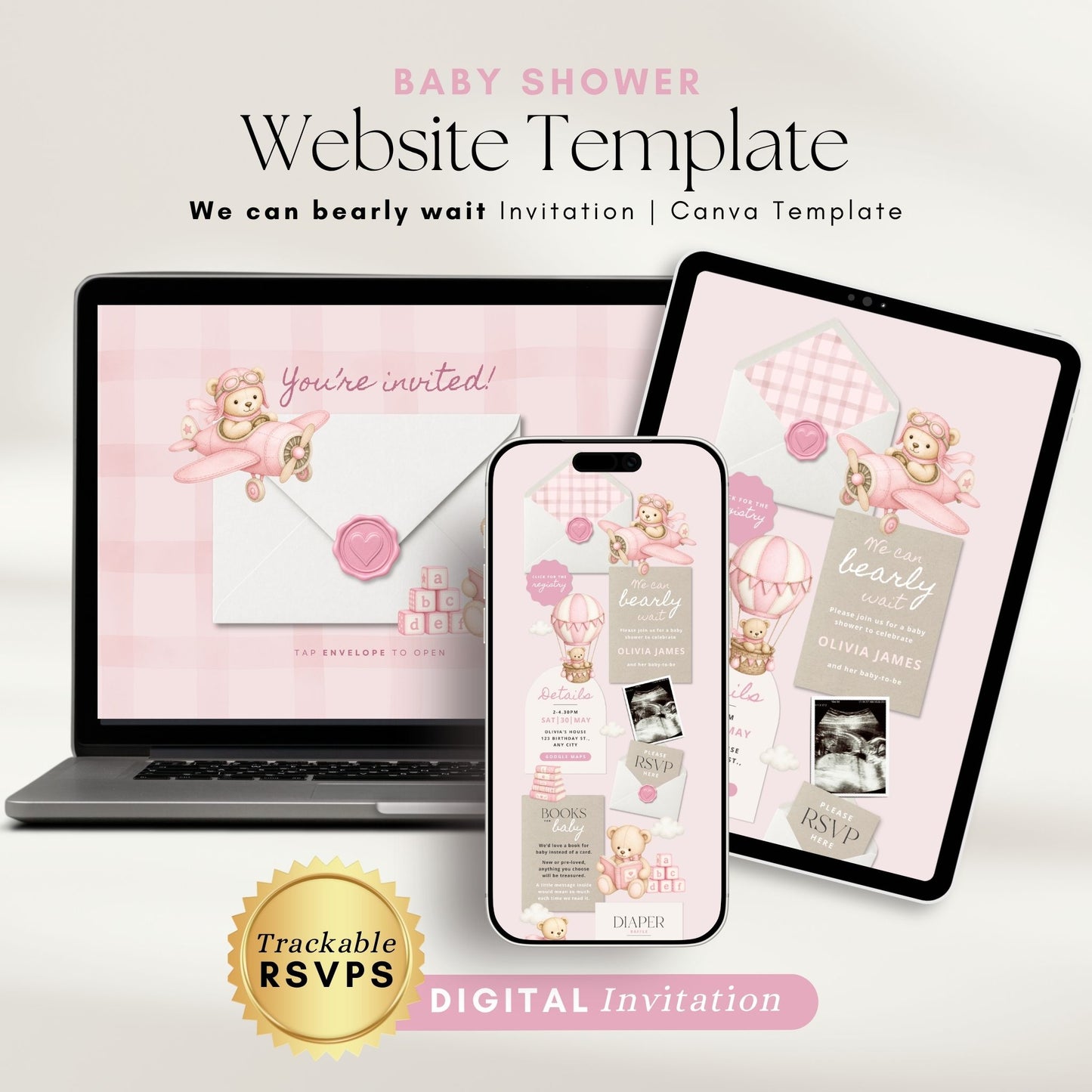 Baby Shower Digital Invitation