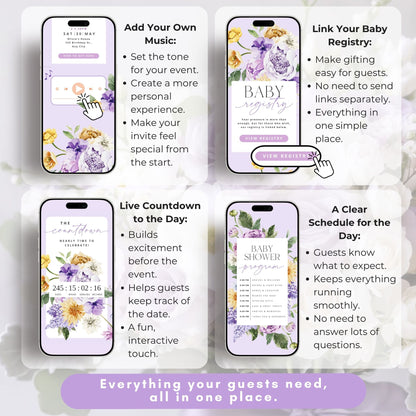 Baby Shower Digital Invitation