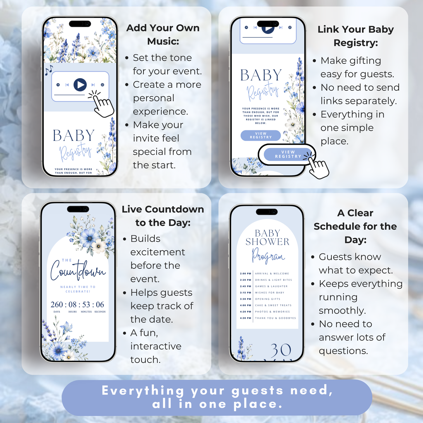 Baby Shower Digital Invitation