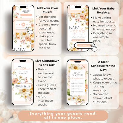Baby Shower Digital Invitation