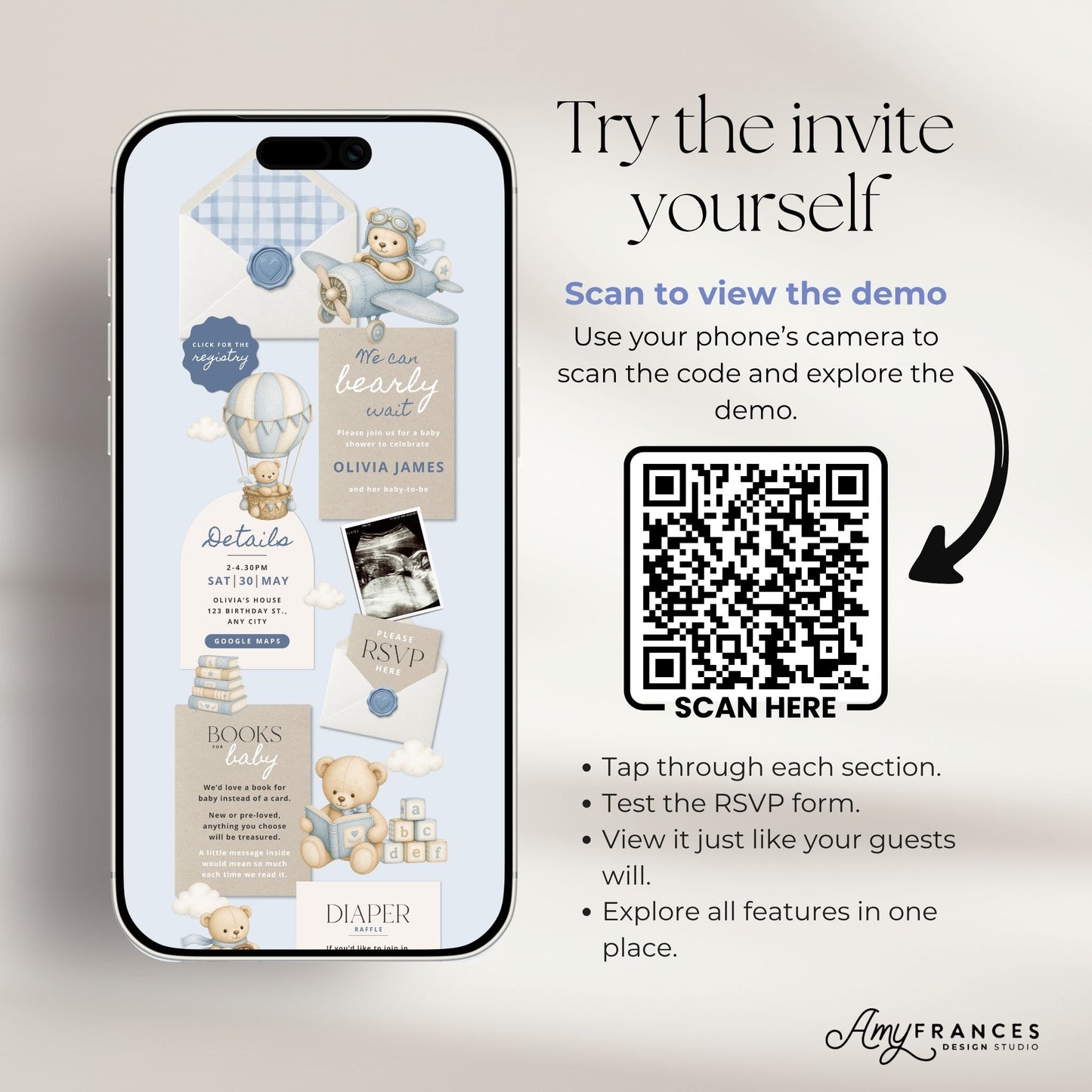 Baby Shower Digital Invitation